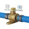 Apollo 1/2 in. Brass PEX Barb Ball Valve with Tee Handle and Mounting Pad APXV12T - alternate 2